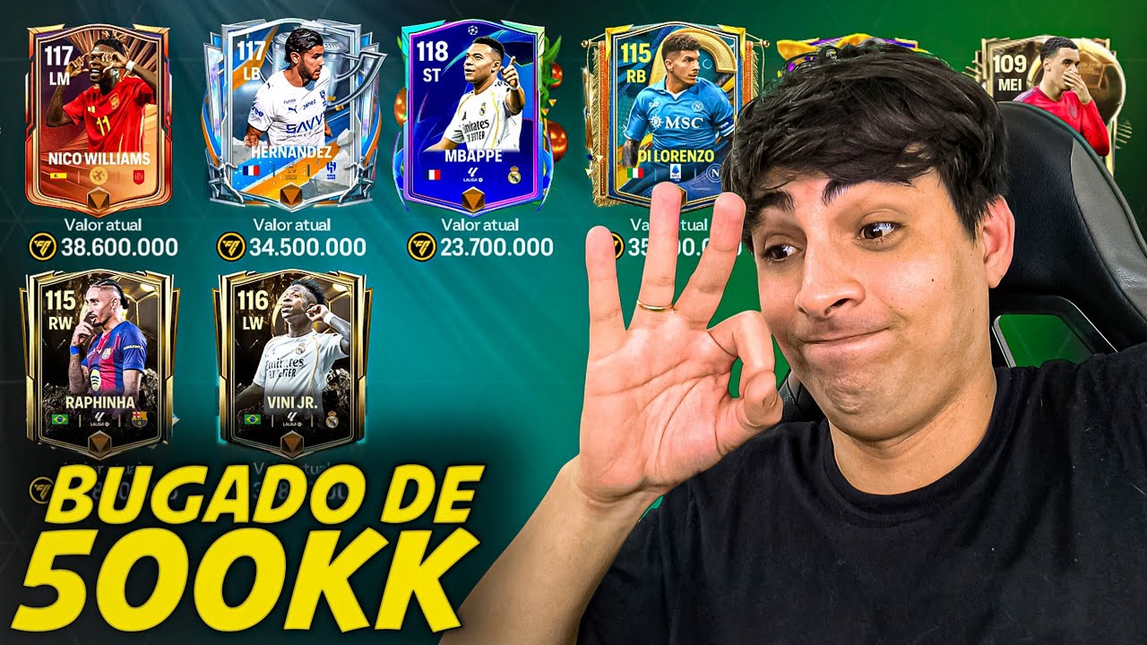 MONTEI UM SUPER TIME BUGADO DE 500 MILHÕES 