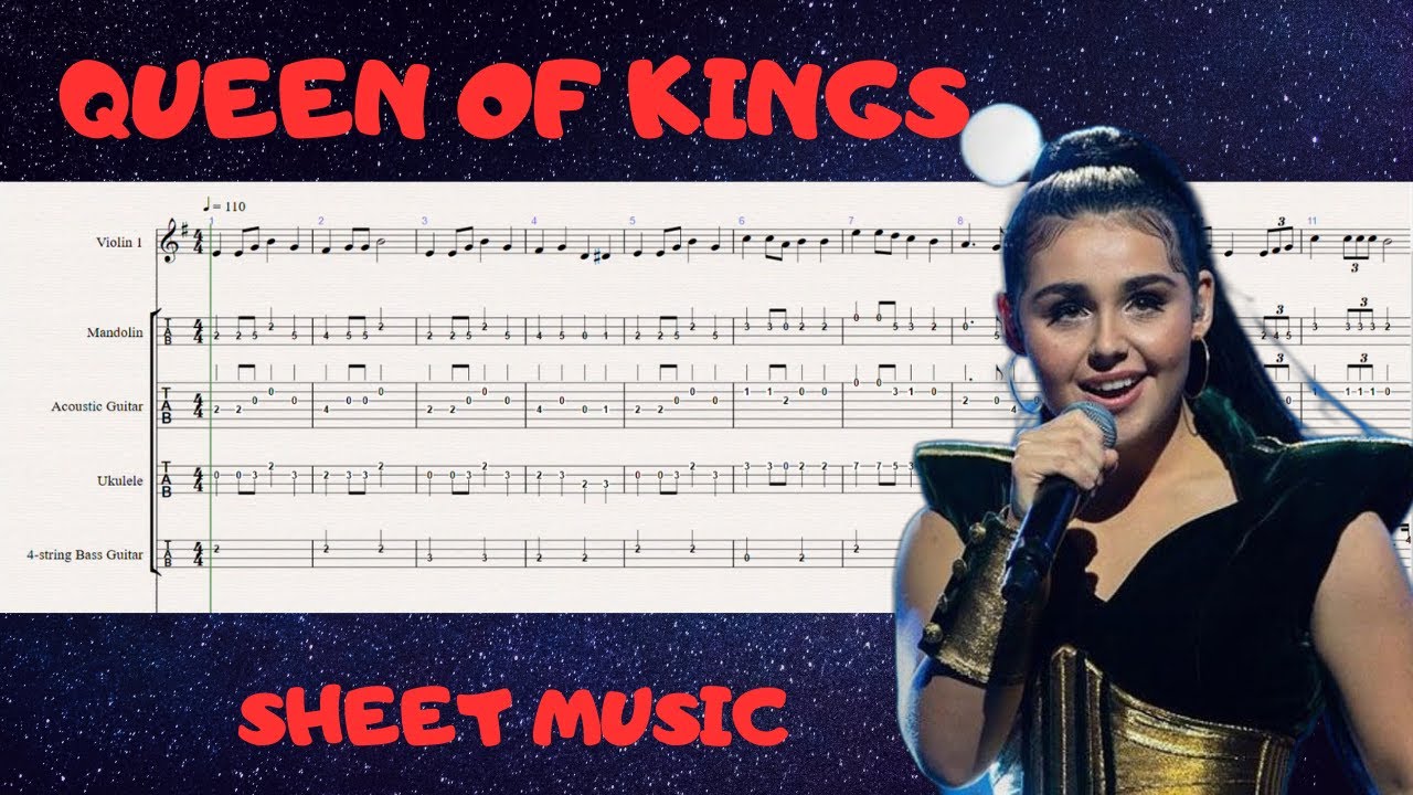 QUEEN OF KINGS - Sheet Music for Violin, Guitar Tab, Ukulele Tab, Mandolin Tab, Bass Guitar Tab