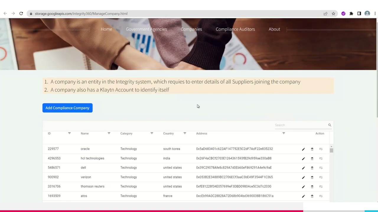 Integrity360-Powered by Klaytn Blockchain