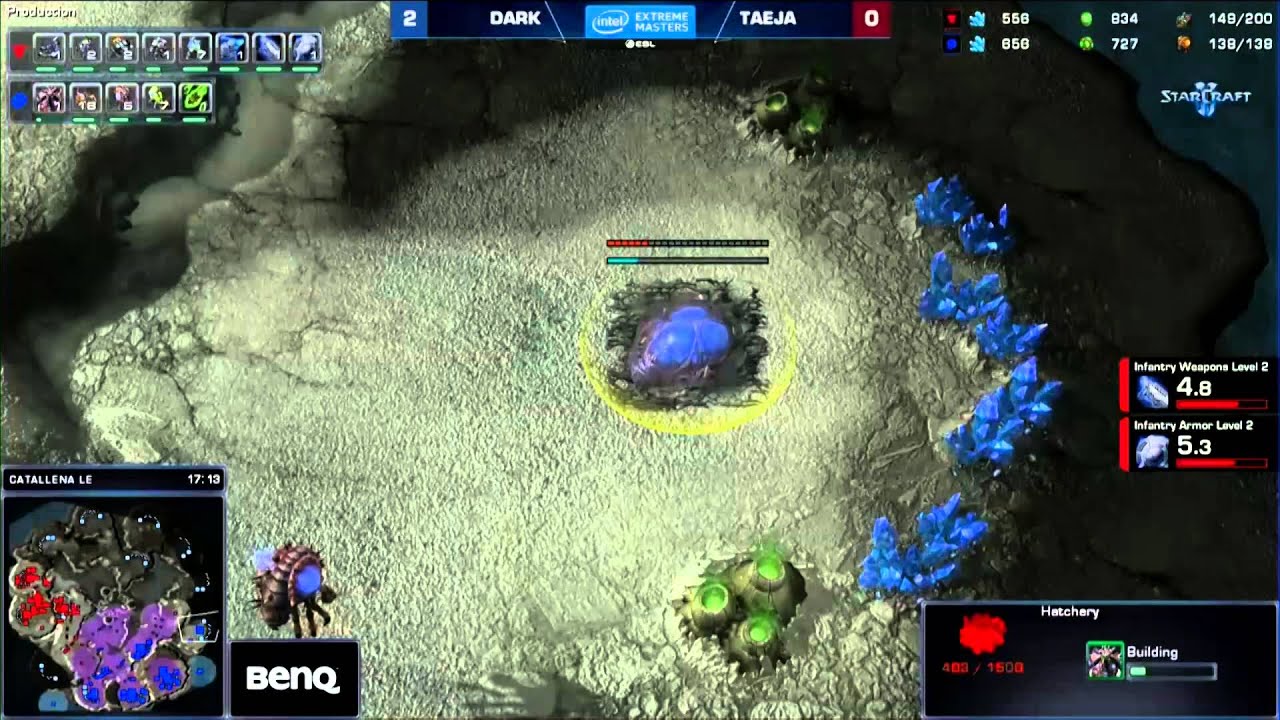 StarCraft 2 -Dark vs.  Taeja (ZvT) -IEM Katowice 2015- Ro16