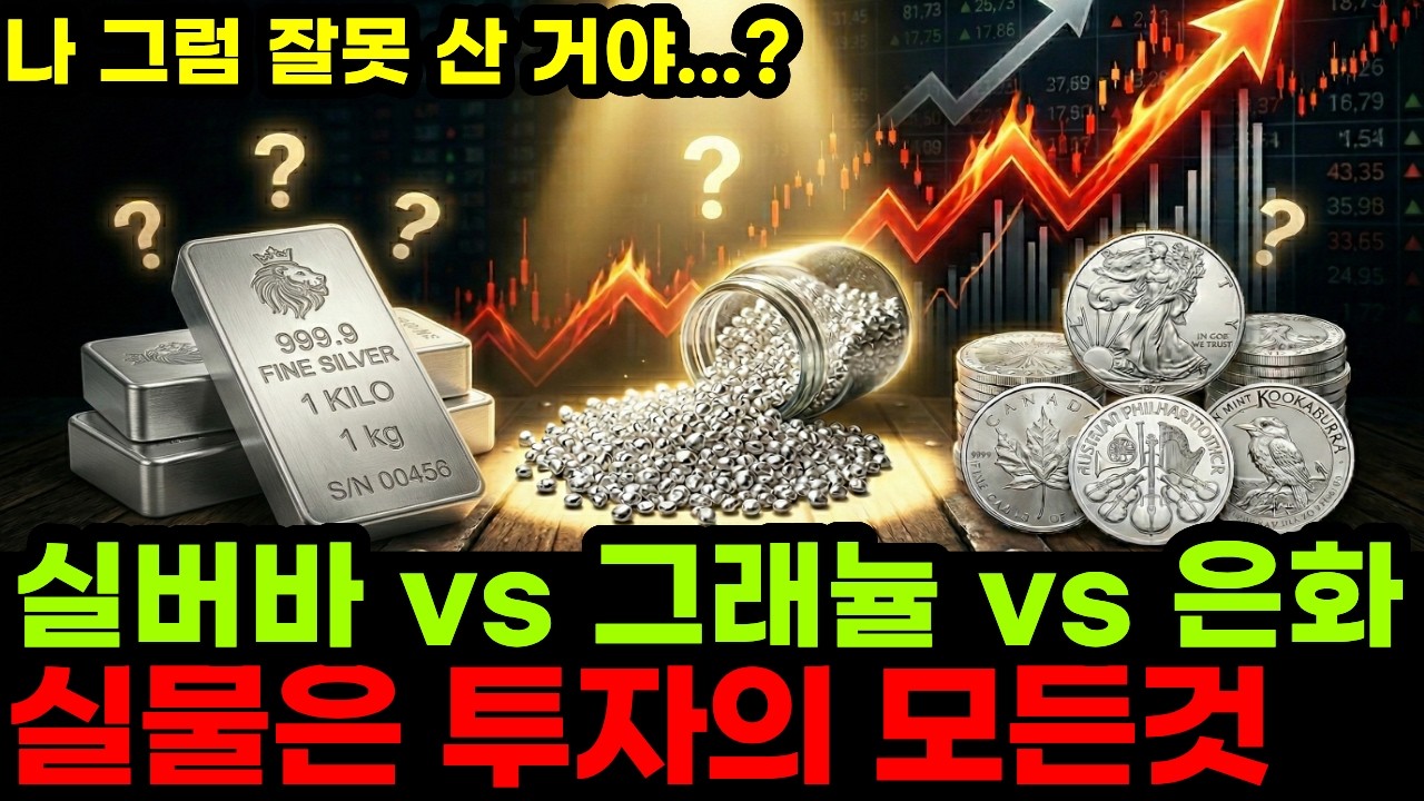 폭등하는 은값 실버바,그래뉼,은화(실버코인) 어떤걸 사야할까? 반드시 알아야하는 실물은 투자의 모든것 총정리