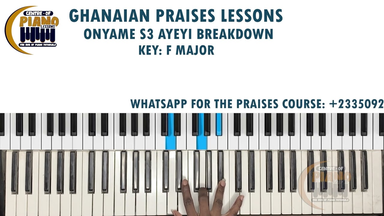 Breakdown of Onyame Sɛ Ayeyi — Ghanaian Praises || Key F