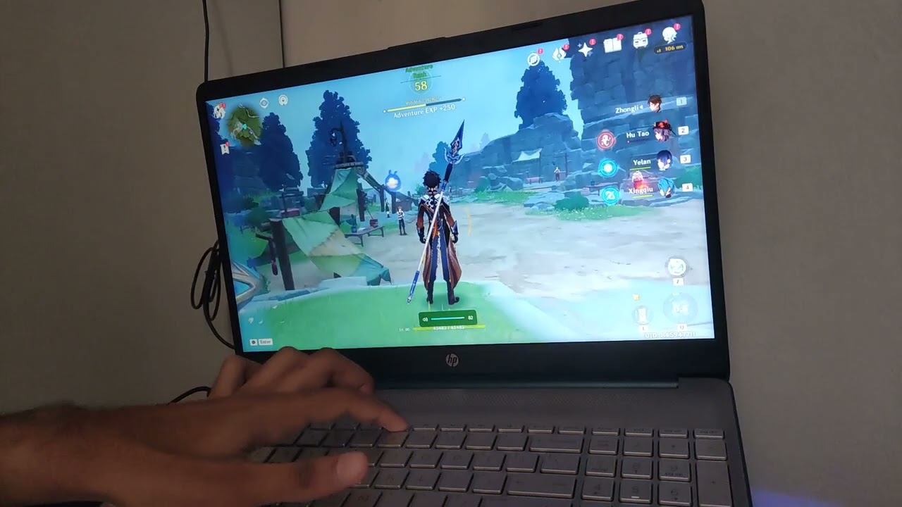 HANDCAM GENSHIN IMPACT ON HP15S - AMD RYZEN 5 5625U 8GB RAM