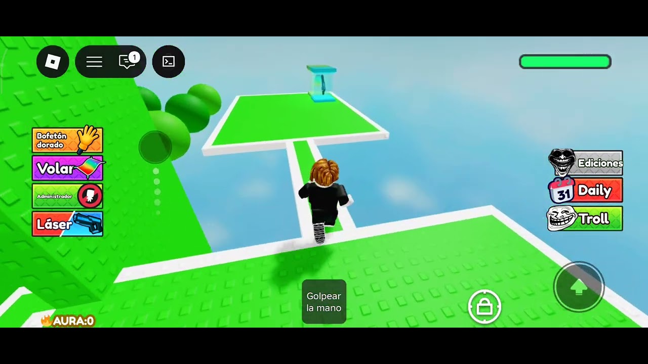 Jugando roblox