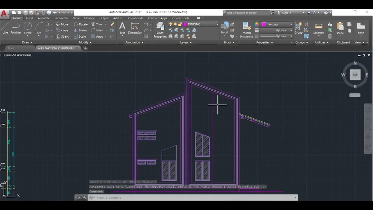 autocad24_how to draw elevation #3
