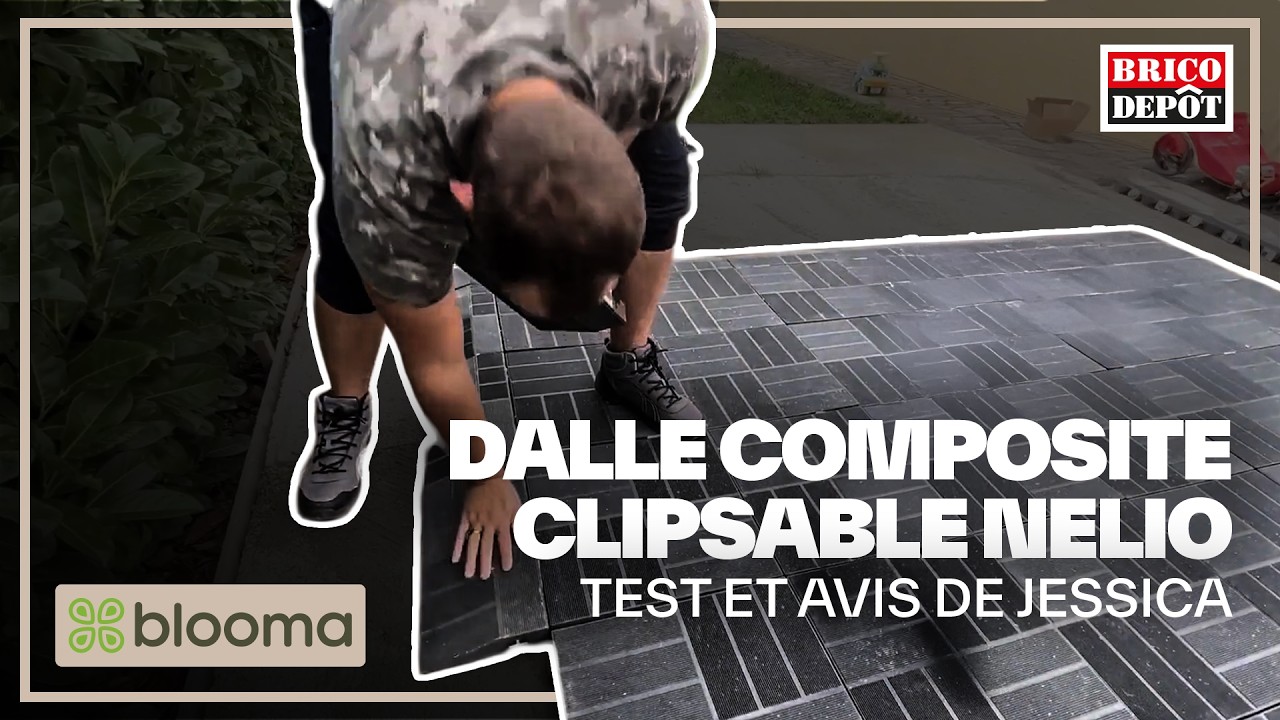 Test et avis dalle composite clipsable Nelio Blooma deJessica, cliente Brico Depot