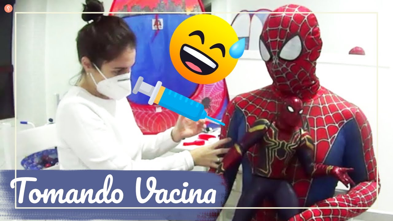 HOMEM-ARANHA TOMA VACINA CONTRA COVID