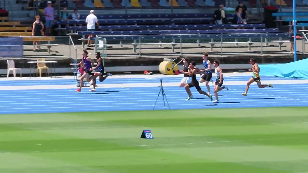 Ht2. 100m U20 Men, 2026 QLD Athletics Championships, QSAC 14/03/2026 