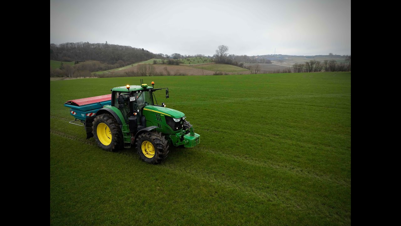 John Deere 6195M with sulky x40+ econov