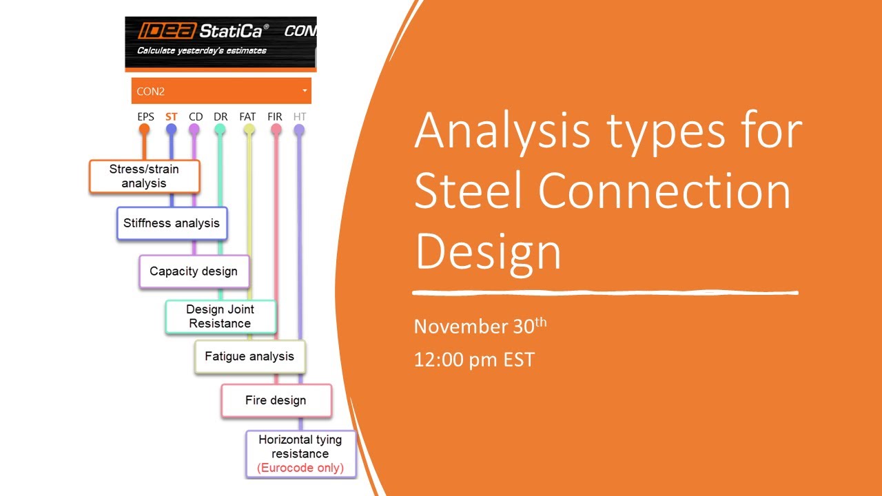 Analysis Types for Steel Connection Design