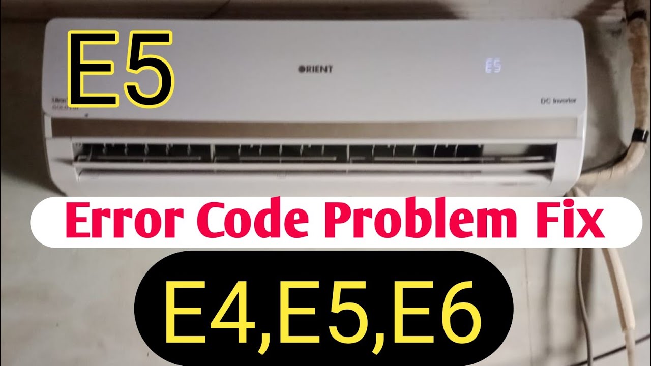 How to fix Error Code E5 Problem Air Conditioner |E5 Error on ac solution |