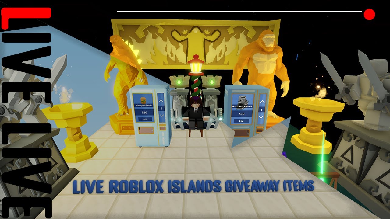 🔴 LIVE ROBLOX ISLANDS *GIVEAWAY ITEMS* 🔴