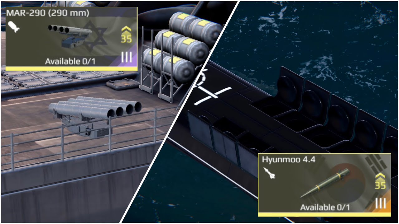 Modern Warships Hyunmoo 4.4  missile & MAR-290 launcher damage test