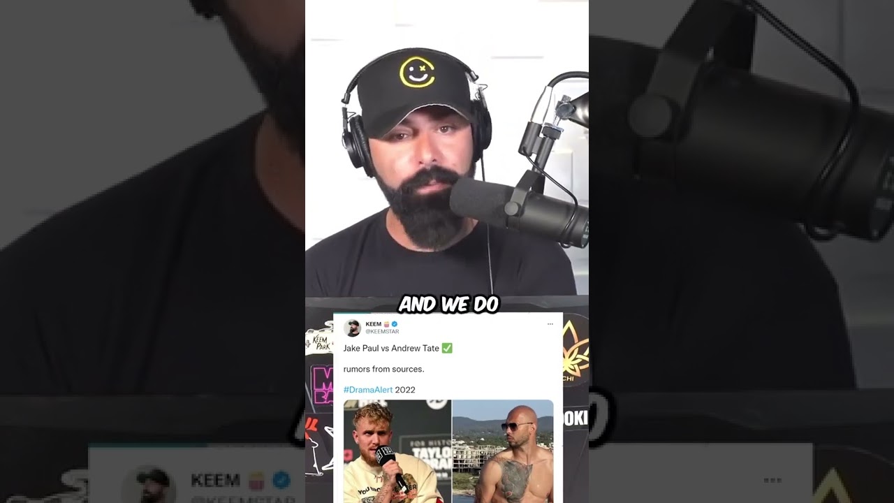 Keemstar's Announce Andrew Tate V.S. Jack Paul. #shorts #shortsvideo #boxing