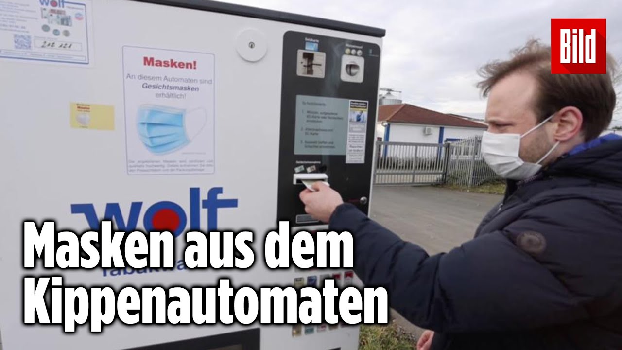 Zigaretten? Dieser Automat verkauft jetzt FFP2-Masken