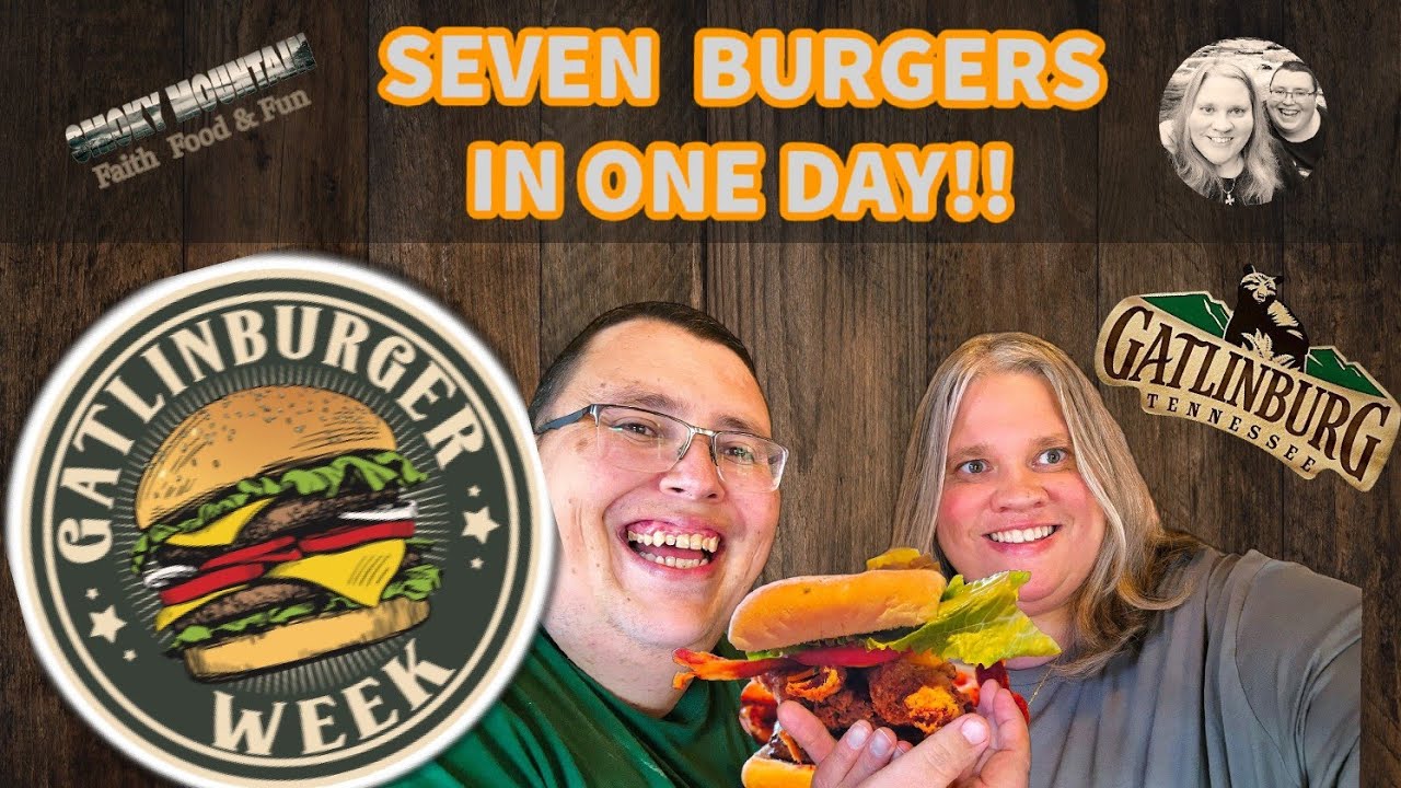GatlinBURGER Week 2023 | Burgermaster Challenge! | SEVEN BURGERS IN ONE DAY! | Gatlinburg, Tennessee