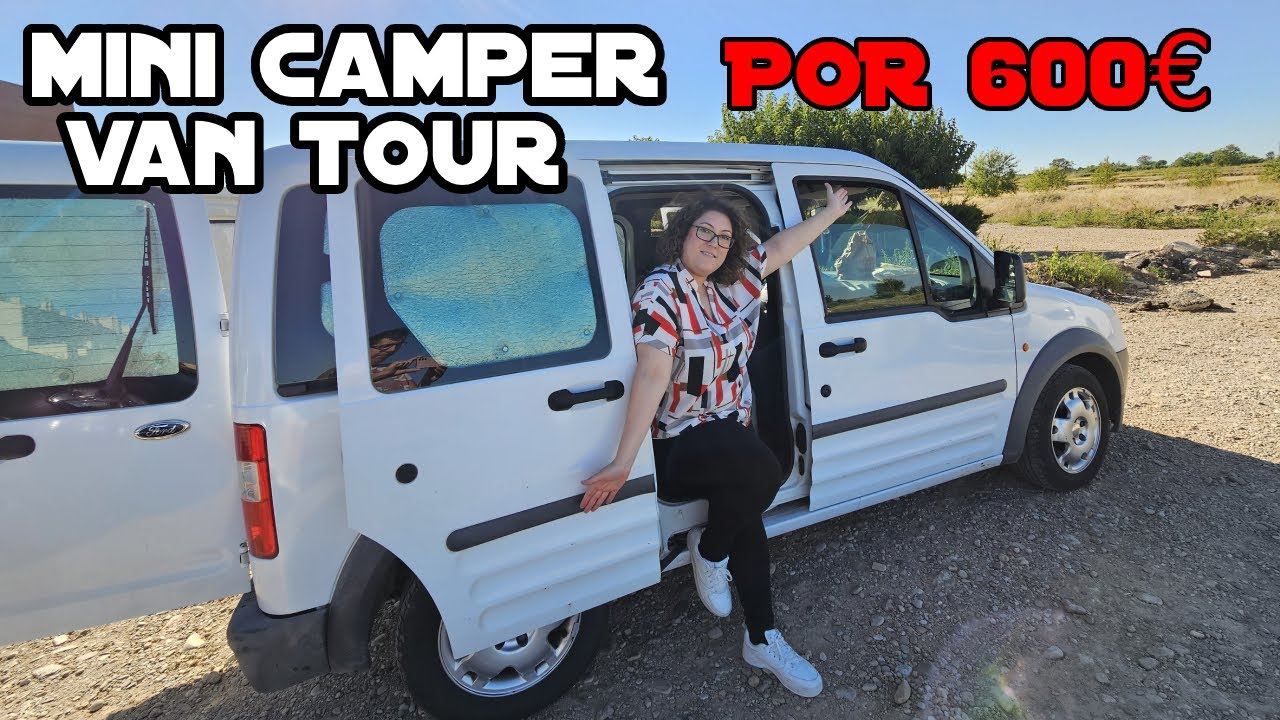 ✅Mini camper por 600€❗low cost FORD TOURNEO CONNECT 2008 Van tour. Camper barata