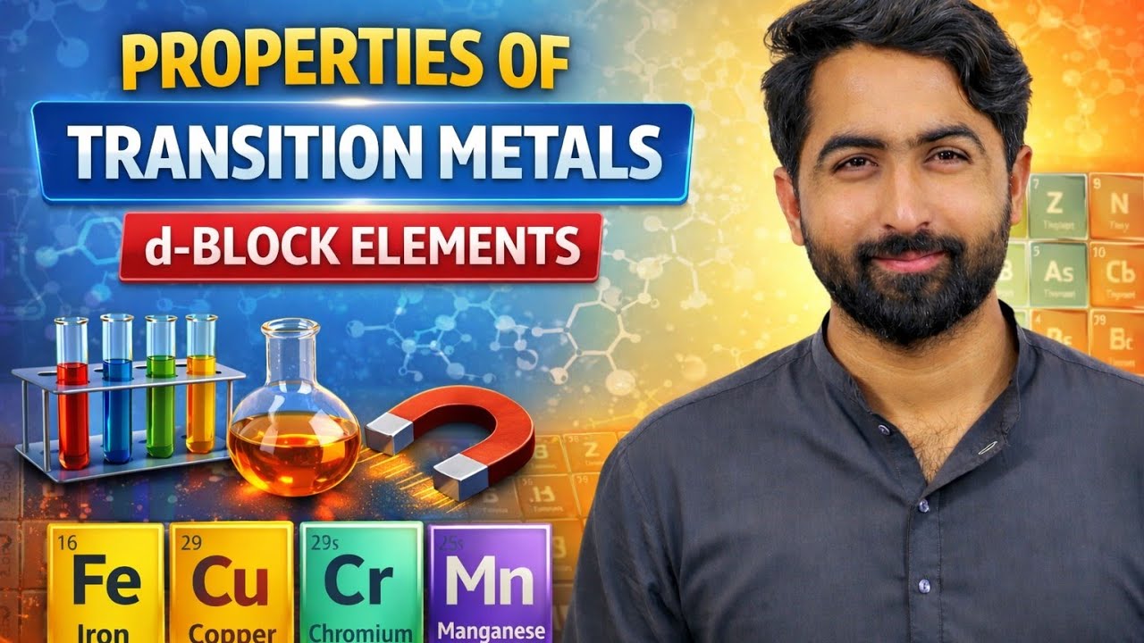 Properties of Transition Metals | d-Block Elements | Chemistry Lecture | Easy Explanation