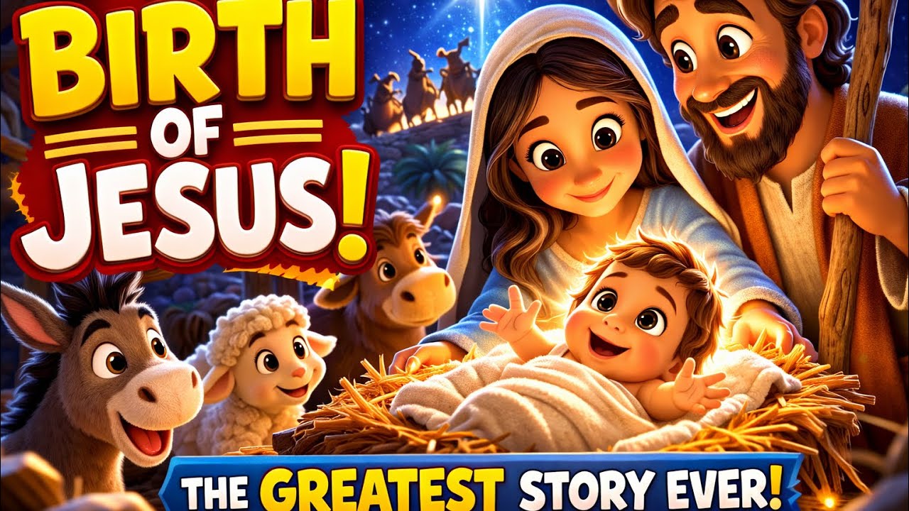The Birth of Jesus | The Greatest Story Ever Told ⭐ | Bible Story for Kids