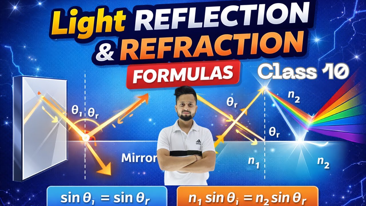 Light- Reflection and refraction formula || Class 10 || Harry Prajapati sir