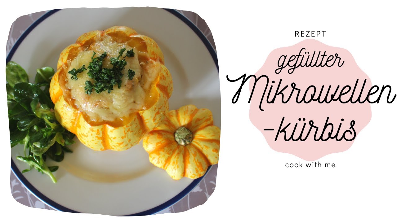 Leckerer und einfacher gefüllter Mikrowellenkürbis | cook with me
