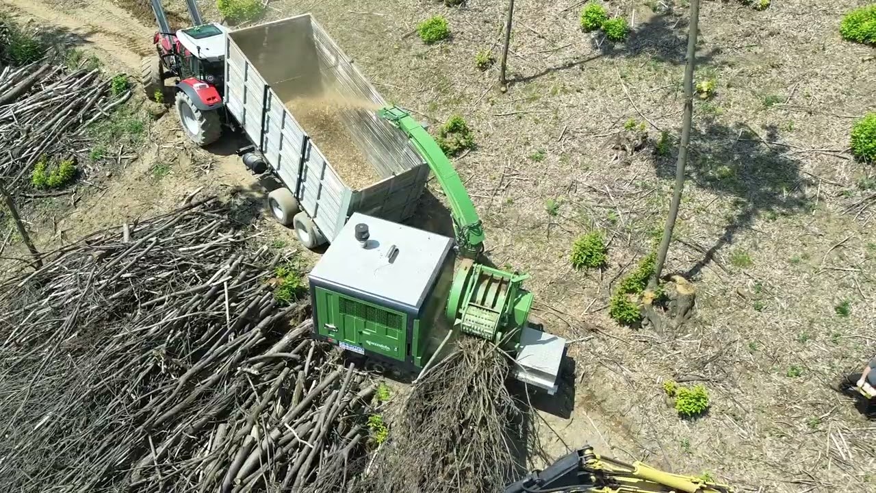 PEZZOLATO PTH 700 M - Déchiqueteuse de bois avec moteur autonome de 200 Hp sur chenilles