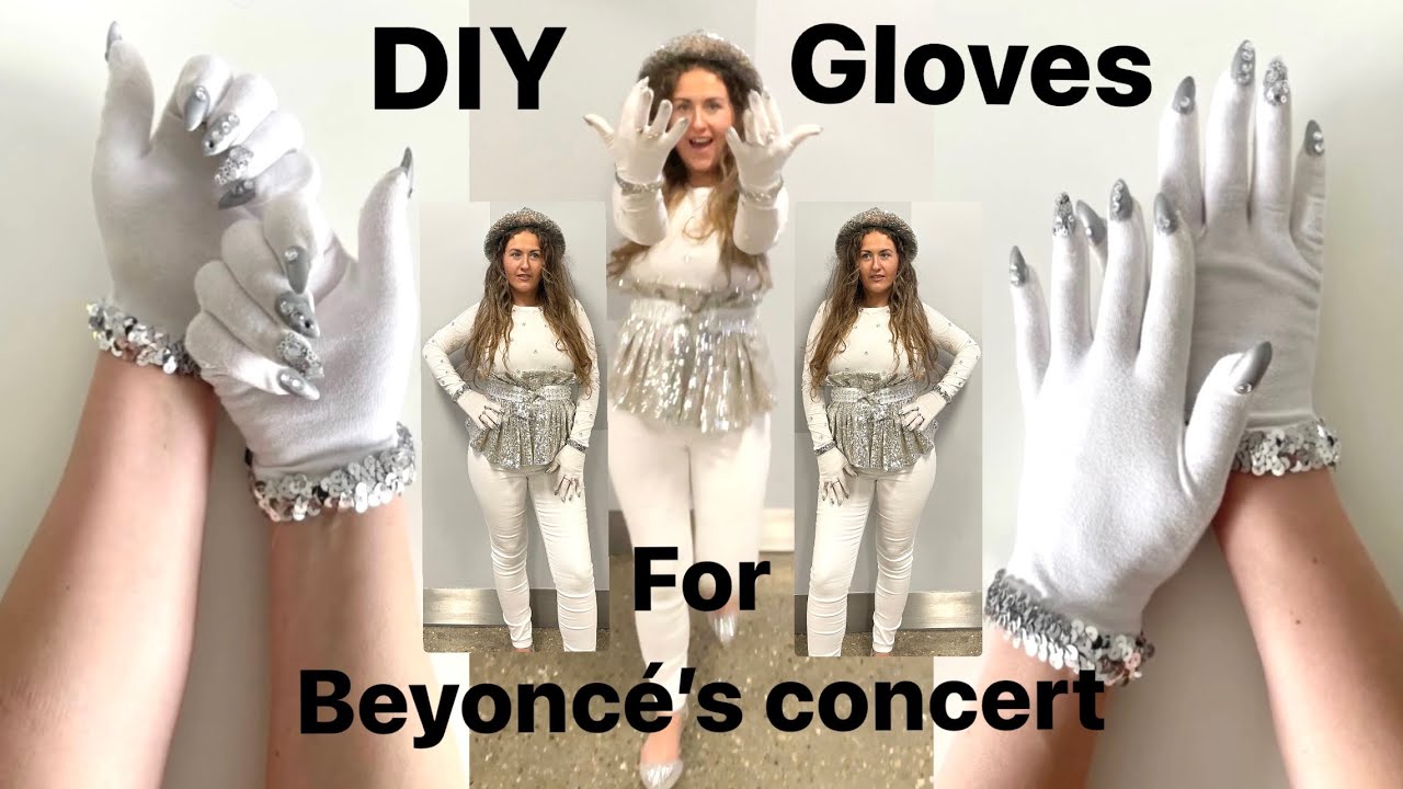DIY Gloves for Beyoncé's Renaissance Concert in London, Nails on gloves, Glove tutorial, Anita Benko