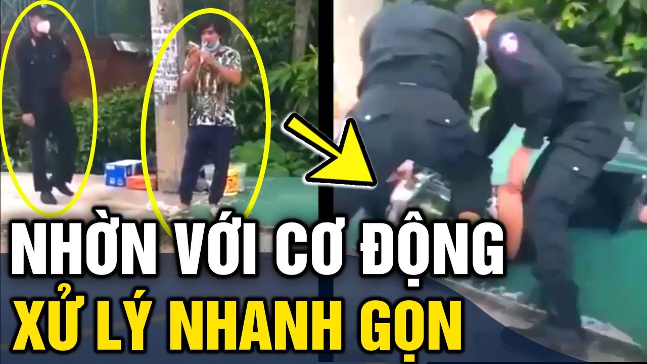 CSCĐ 'QUẬT NG&Atilde;' bắt gọn thanh ni&ecirc;n kh&ocirc;ng đeo khẩu trang c&ograve;n đứng 'CH&Acirc;M THUỐC' tỏ vẻ | Tin 3 Ph&uacute;t