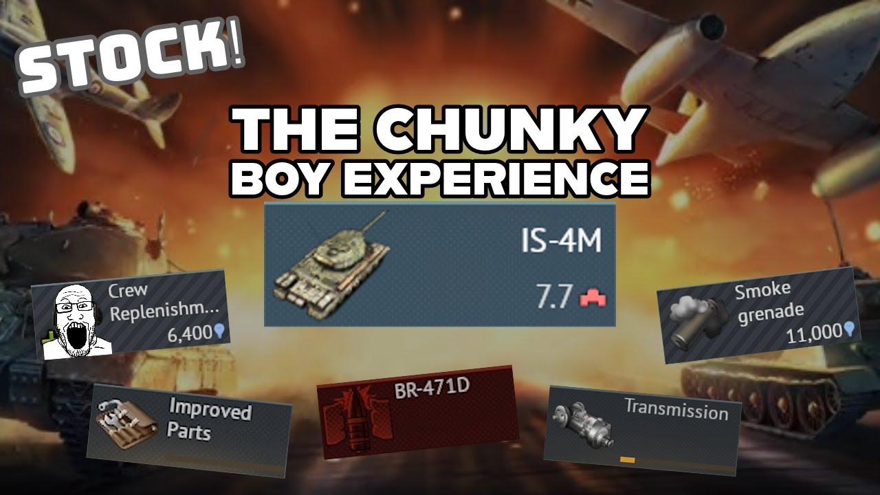 The CHUNKY BOY stock experience! (Nuke with the WORST tank?)🤔