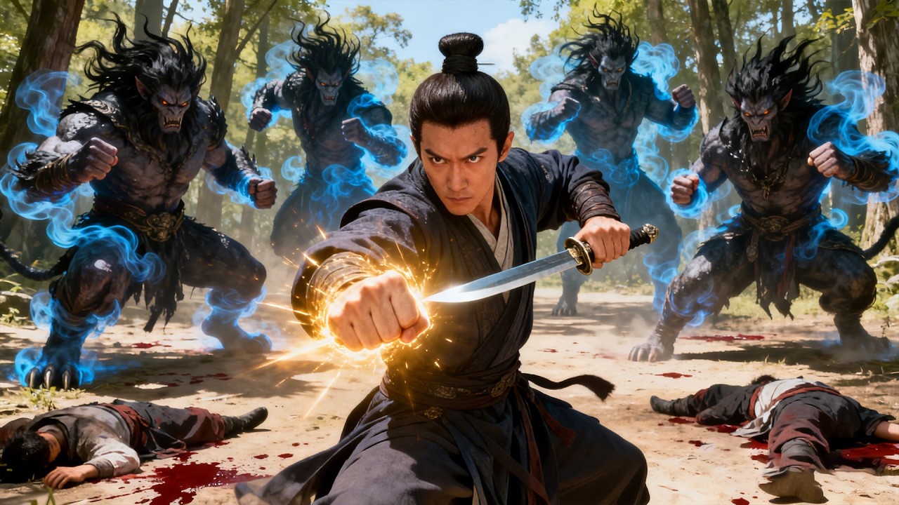 四大妖王嘲諷小夥，殊不知他是隱藏實力的戰神！#武侠 #功夫 #kungfu #kungfumaster