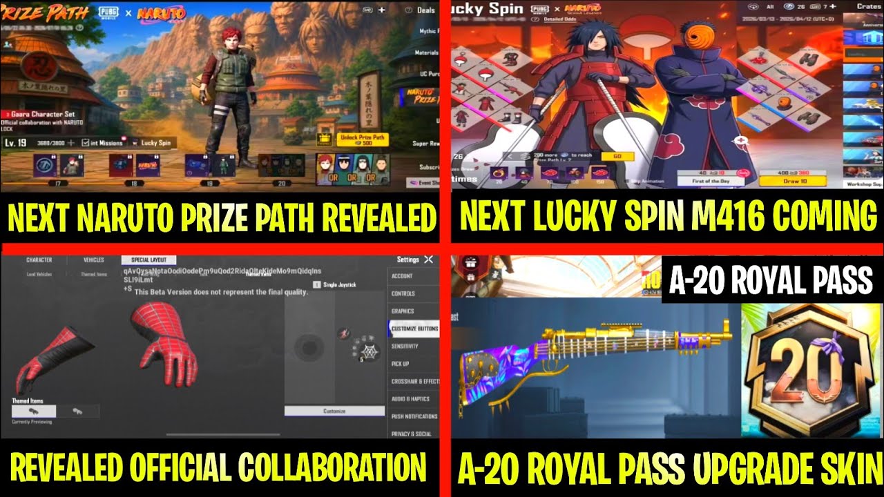 Biggest Update 😍 4.5 Update Prize Path & Lucky Spin M-416 Upgrade skin Here | A-20 Royal Pass Leaks 