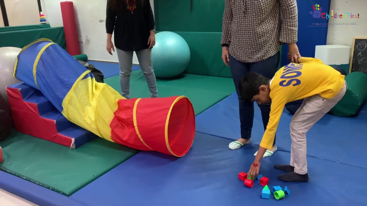 Fun obstacle course for kids in therapy and at home| Working with Sensory Integration approach