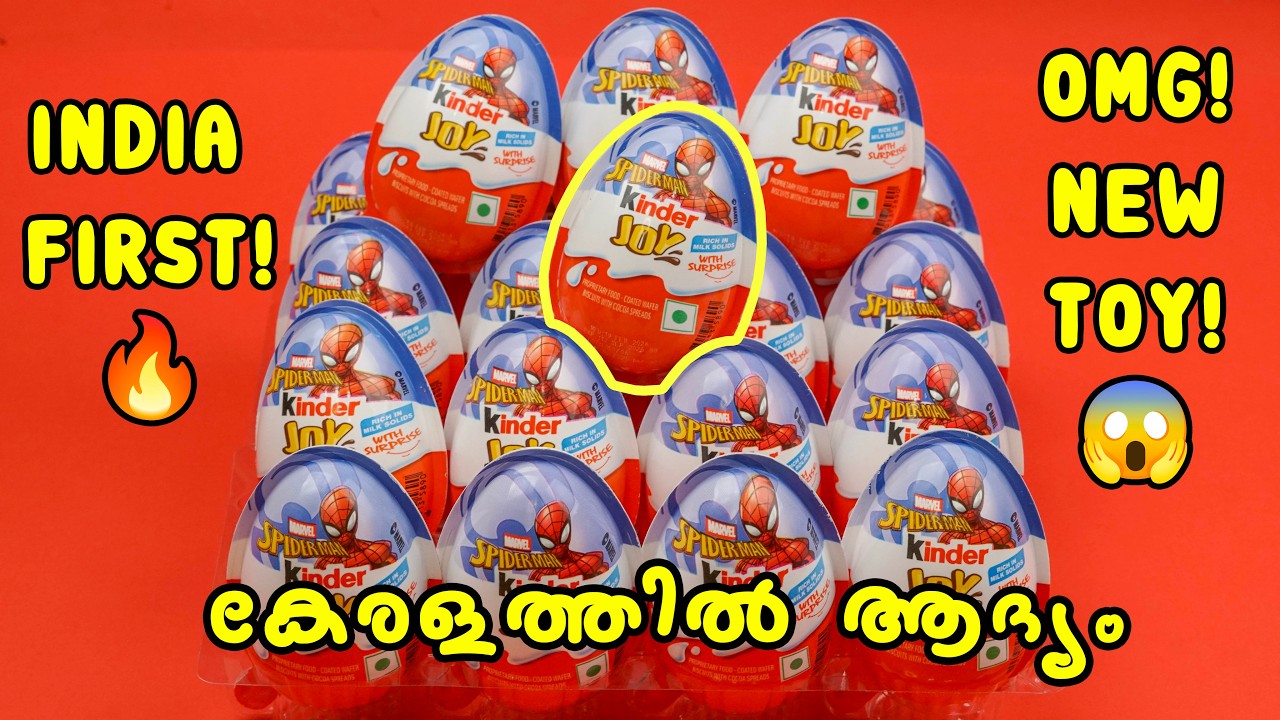 NEW Spider-Man Kinder Joy in India! What's Inside ? ASMR VIDEO😍