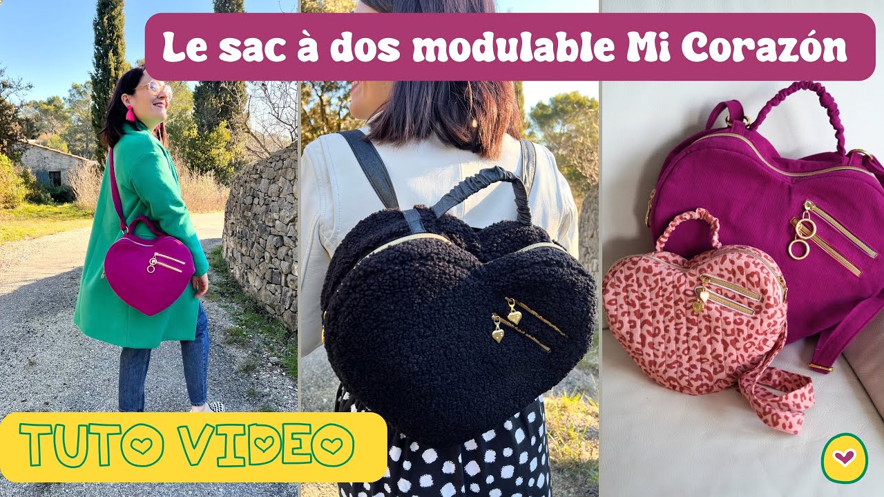 Comment coudre le sac à dos cœur Mi Corazón ?