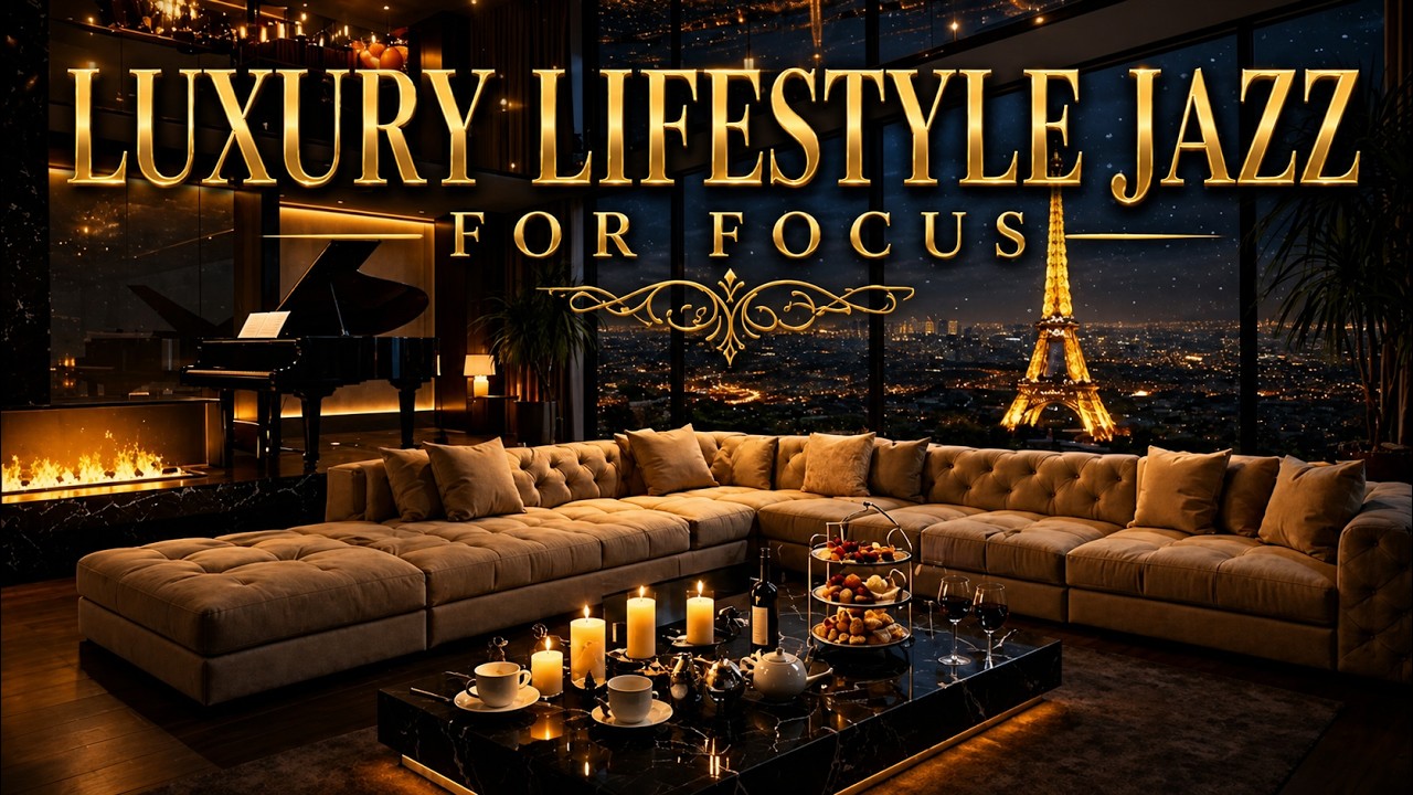 Paris Executive Lounge | Relaxing Jazz Piano & Smooth Café Music  ♥️ Paris Executive Lounge ☕