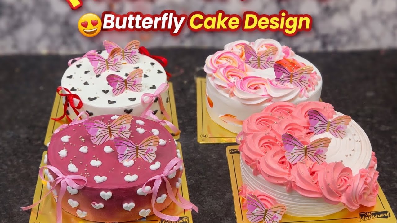 Trending Butterfly Cake Design 😍🦋 | #ButterflyCake#CakeDesign#PinkCake#BeautifulCakes#CakeDecoration