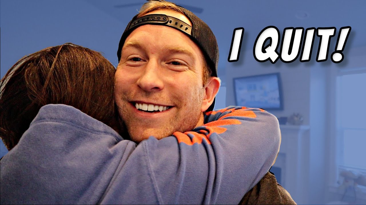 QUITING my 9-5 Job | Surprising kids reactions