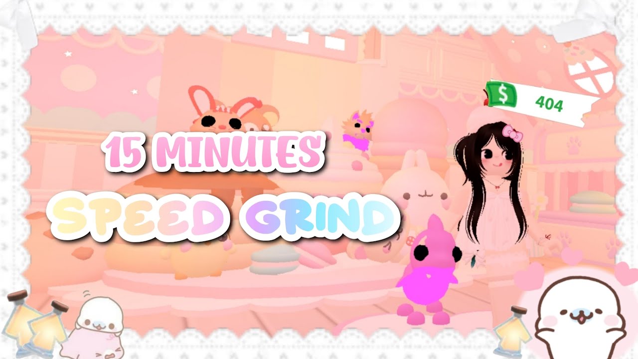 ₊˚⊹ ᰔ 15 minutes SPEED GRIND in ADOPT ME! #adoptme #adoptmeroblox #fypシ゚viral #roblox #pink #grind 