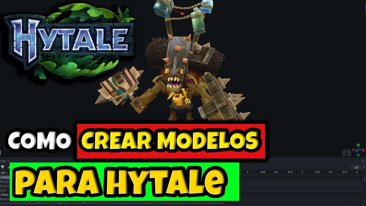 Cómo HACER MODELOS y ANIMACIONES para HYTALE en 6 MINUTOS