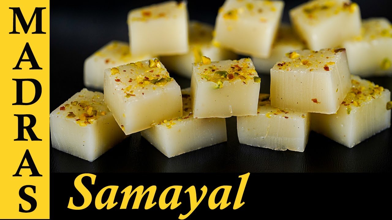 Glass Halwa Recipe in Tamil | Pasi Payaru Jelly Recipe without Gelatin or Agar agar in Tamil