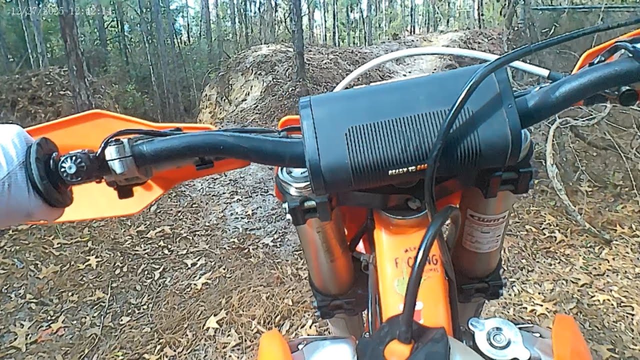 Moto 2 of riding the backyard track - 12/27/25