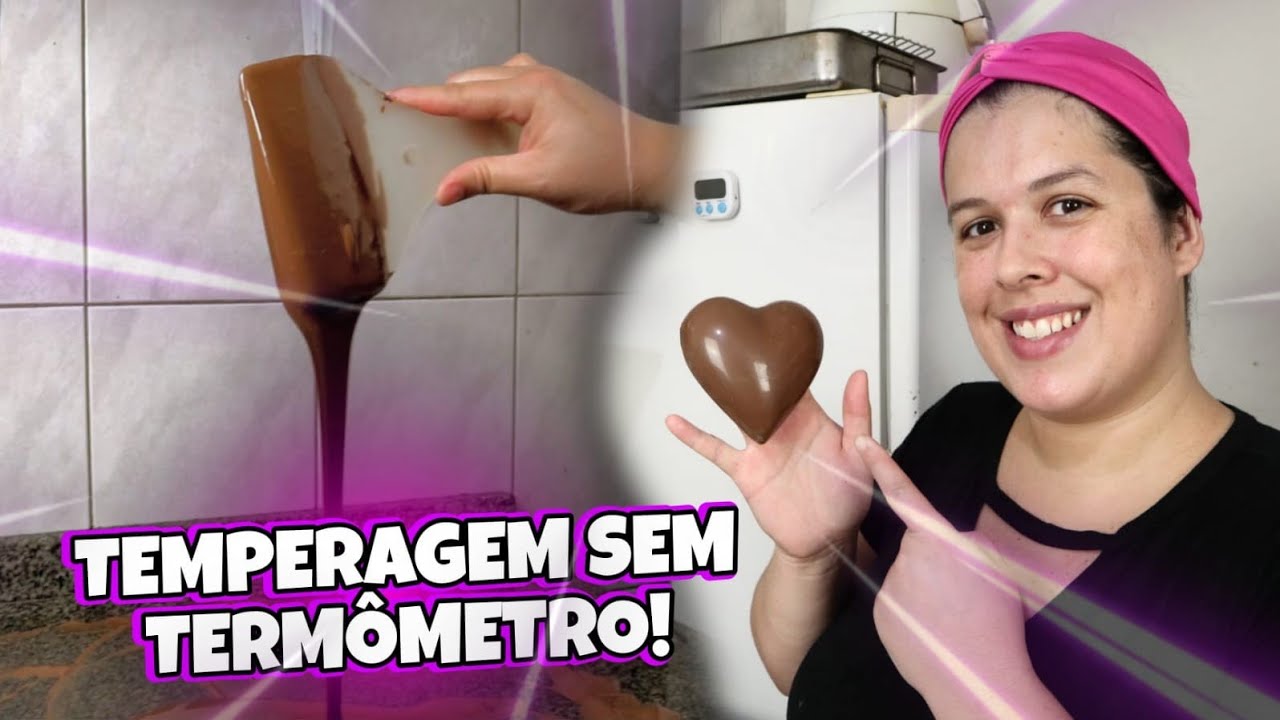 COMO TEMPERAR CHOCOLATE SEM TERMÔMETRO | MUITO FÁCIL