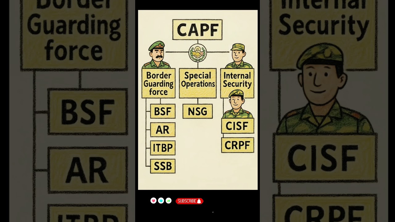 CAPF Forces of India Explained | BSF, CRPF, NSG, CISF & More #capf