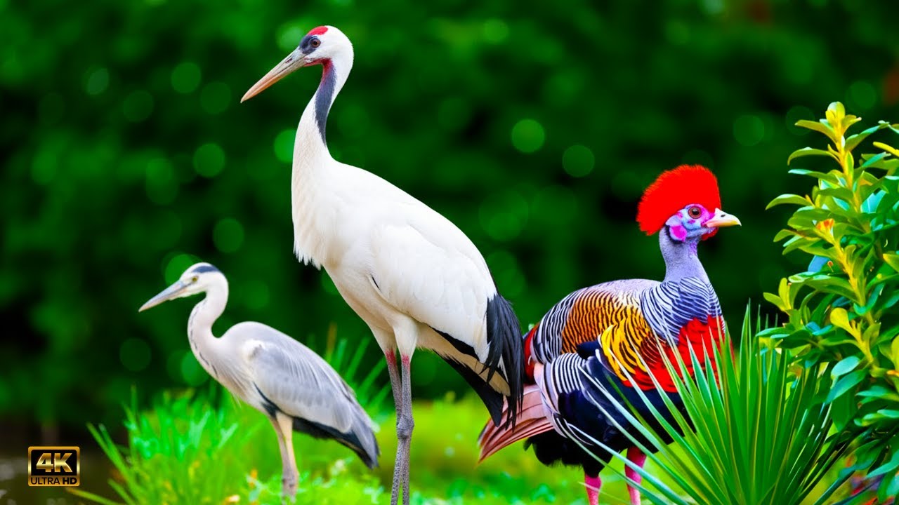 🐦Rare Birds Ecology 4k: Peaceful natural space | Birds singing | Relaxing and gentle movie