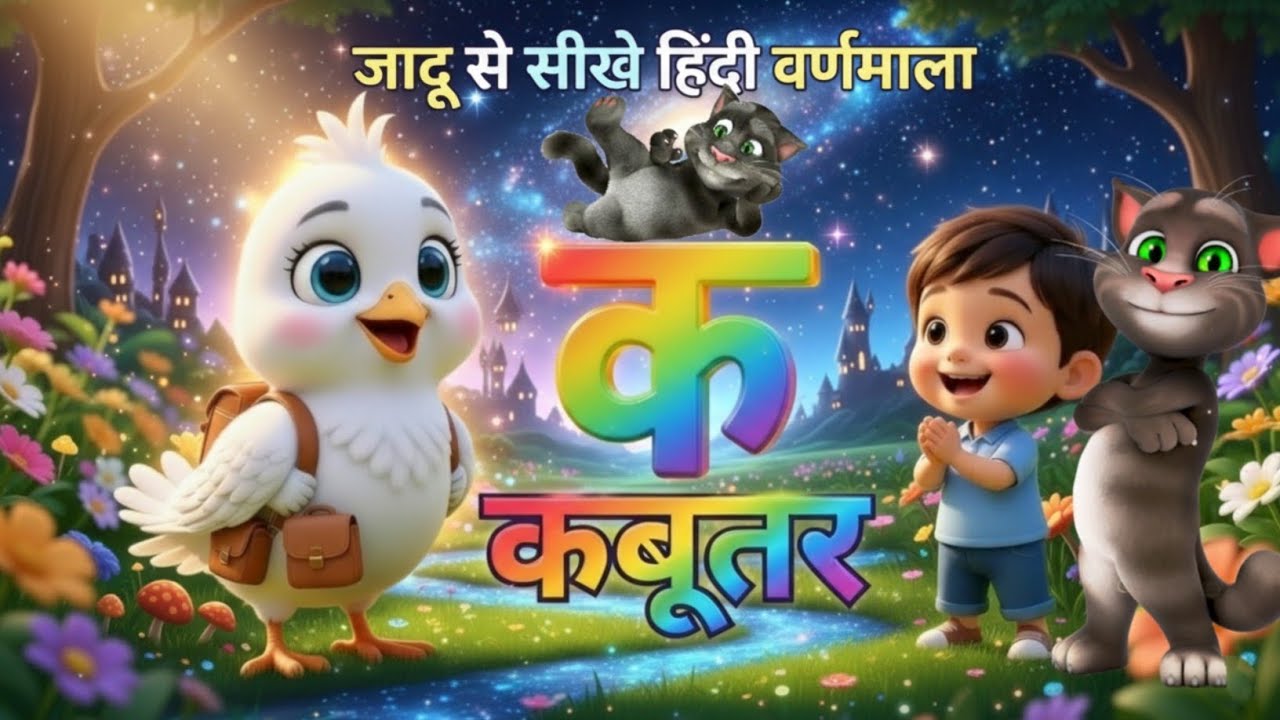 क से कबूतर, अ से अनार a se anaar k se kabutar I Hindi varnmala I ABCD क से कबूतर अ से अनार, for kids
