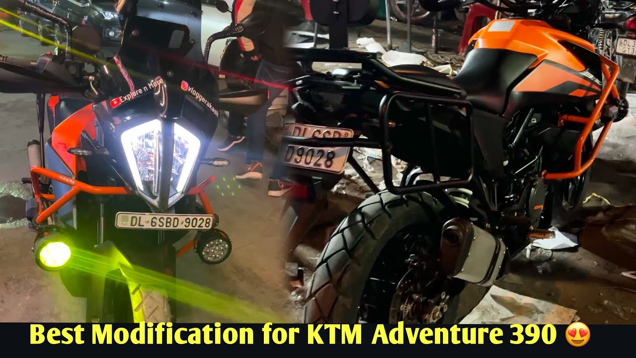 KTM Adventure 390 Ready for long Ride 😍 | Best Modifications 😍