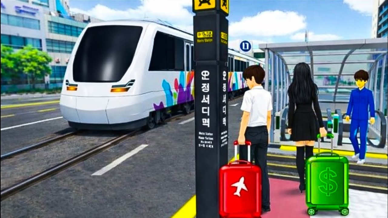 3D Driving Class Airport Metro Train Crossing Challenge 🚆 | Realistic Driving And train Gameplay 
