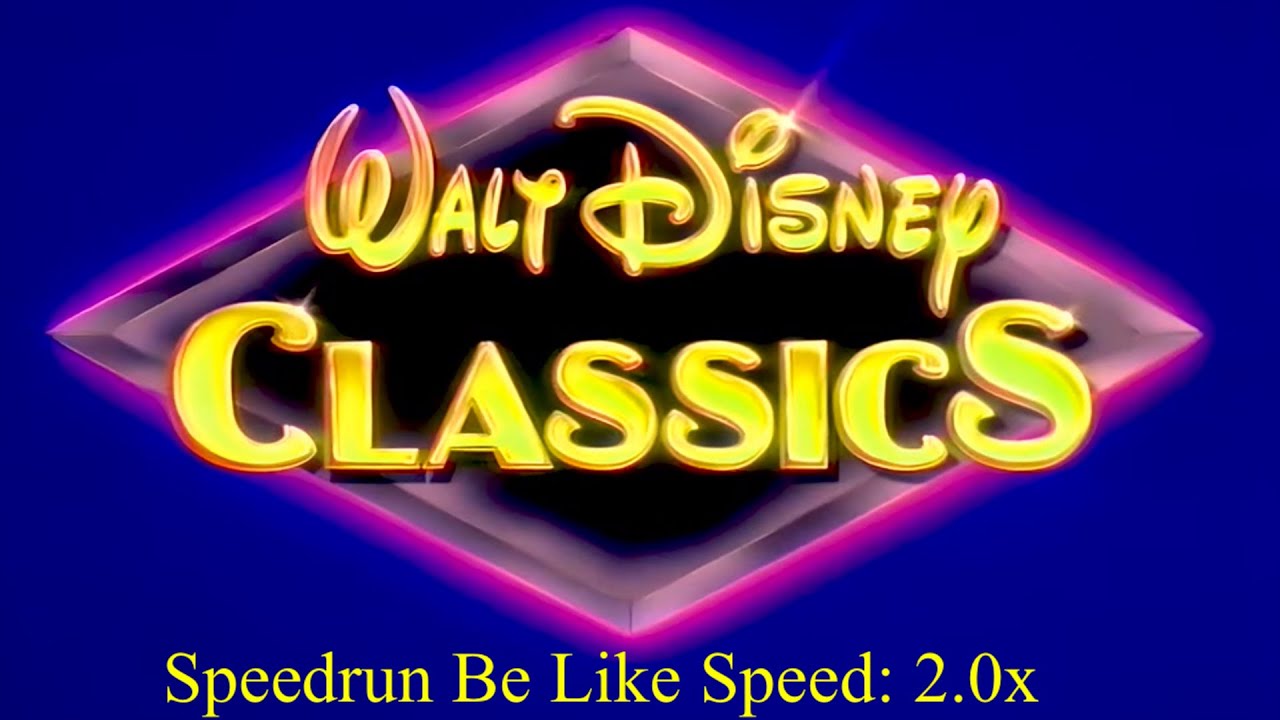 Walt Disney Classics logo 1992 Speedrun Be Like👍👍 ​⁠@Disney @disneycoloringbumpers @KineMaster