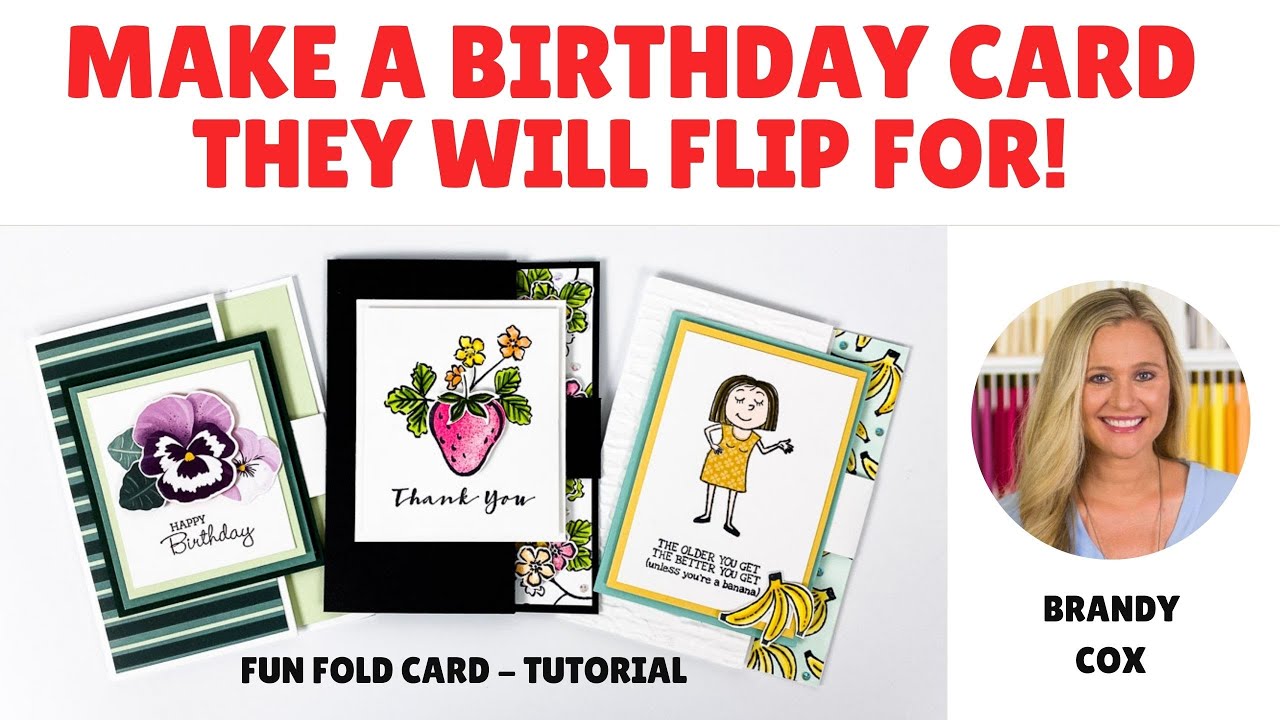 🔴 Make a Birthday Card They'll Flip For! | Fun Fold Card Tutorial