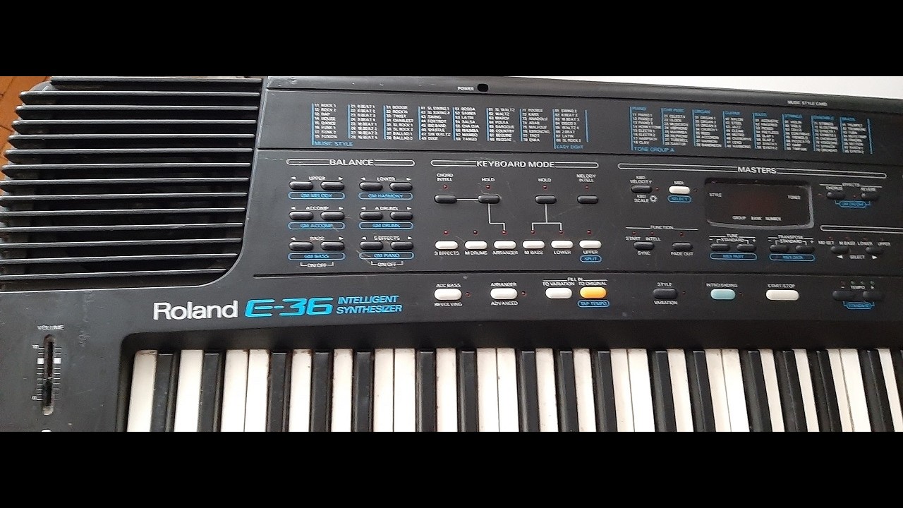 ROLAND E-36 - ремонт синтезатора. Не включается.